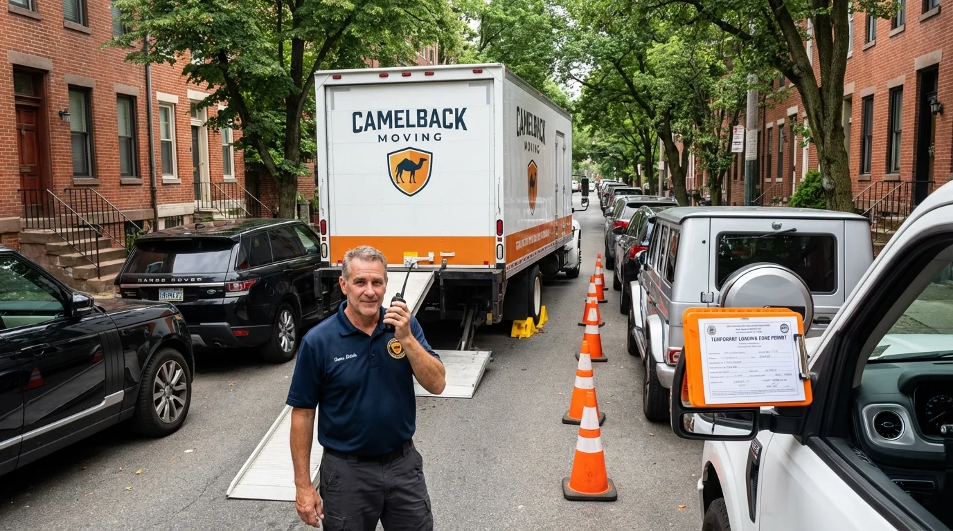 City street loading permit setup in West Babylon, NY