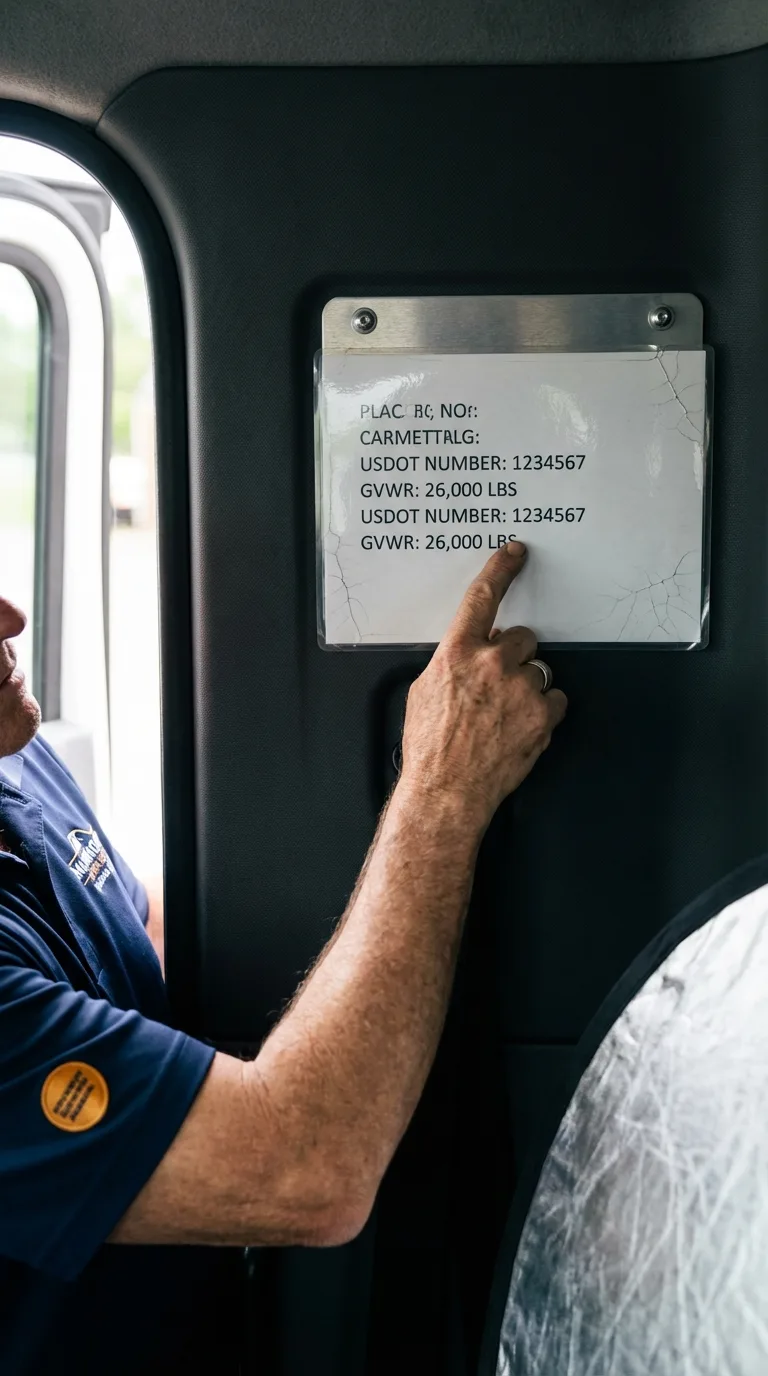 USDOT licensing placard verification in West Babylon